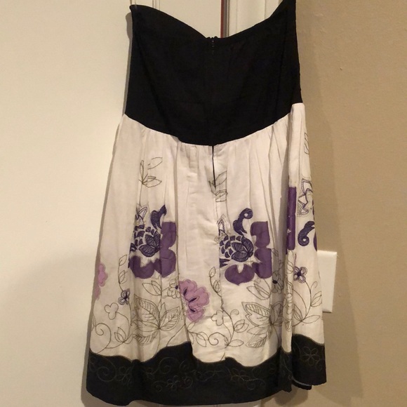 Floral Strapless Dress - Picture 4 of 4